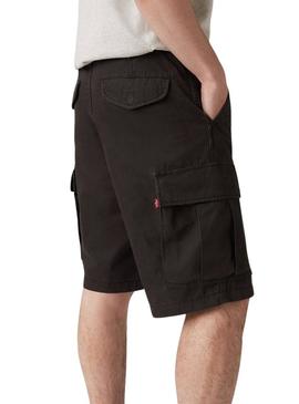 Bermudas Levis Carrier cargo preto para homem