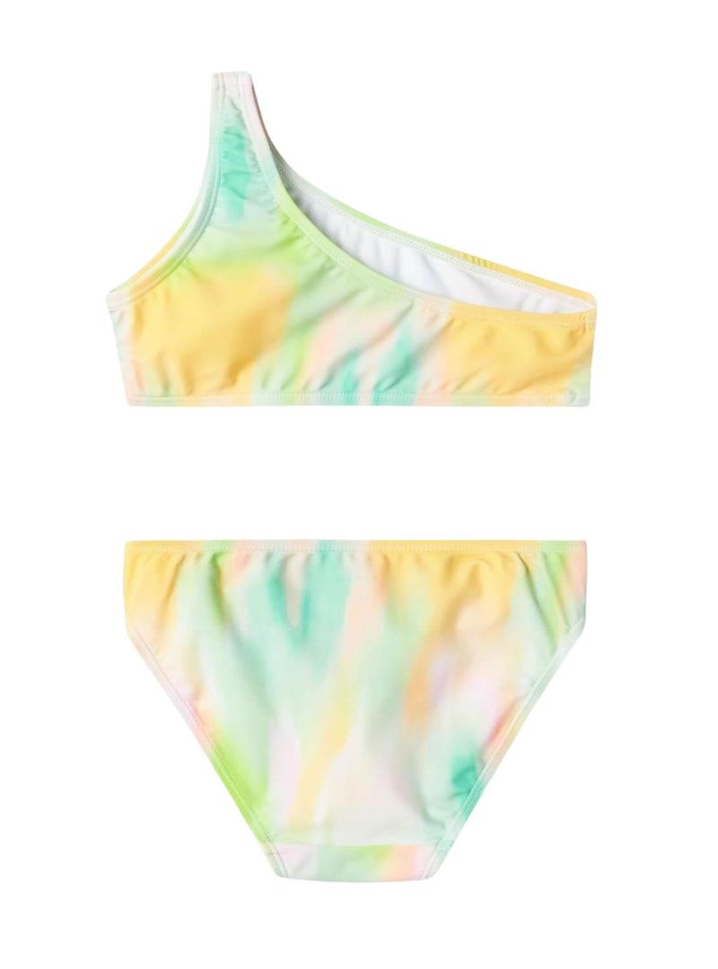 Biquíni Name It Zelia estampado verde para menina.