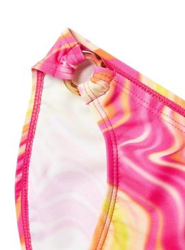 Biquíni Name It Zelia estampado rosa para menina