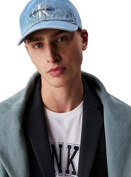 Boné Calvin Klein Jeans Monograma denim para mulher.