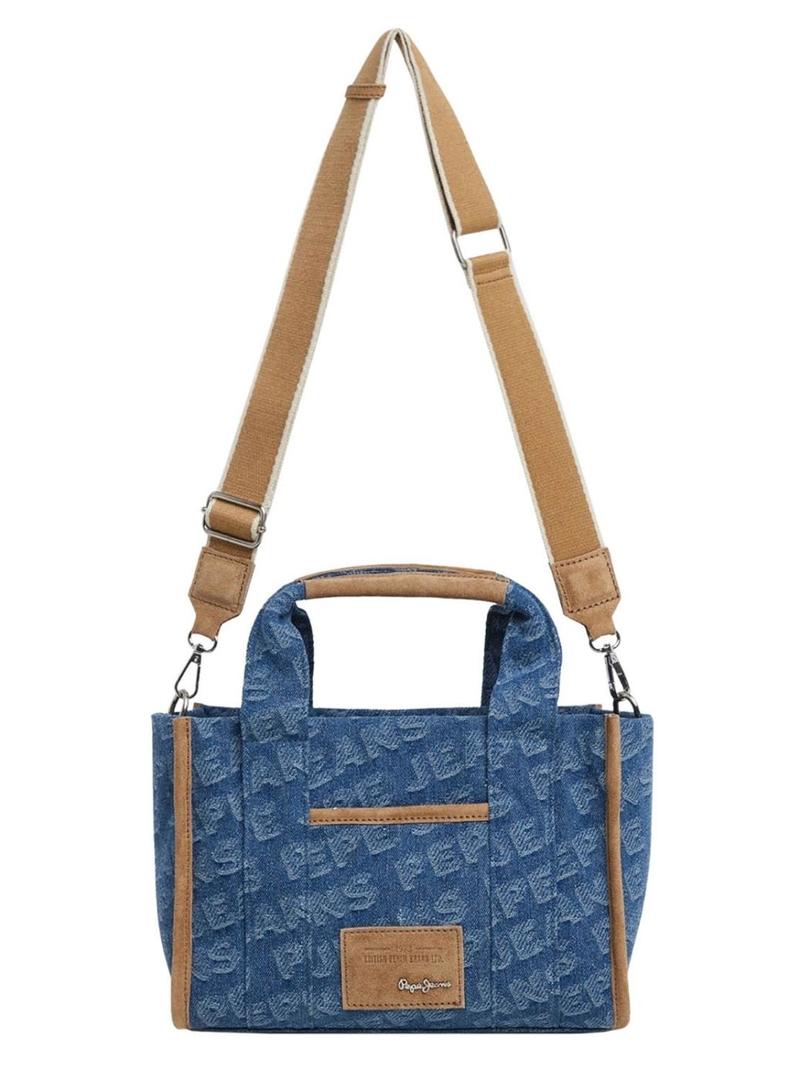 Bolsa Pepe Jeans Zadie denim para mulher
