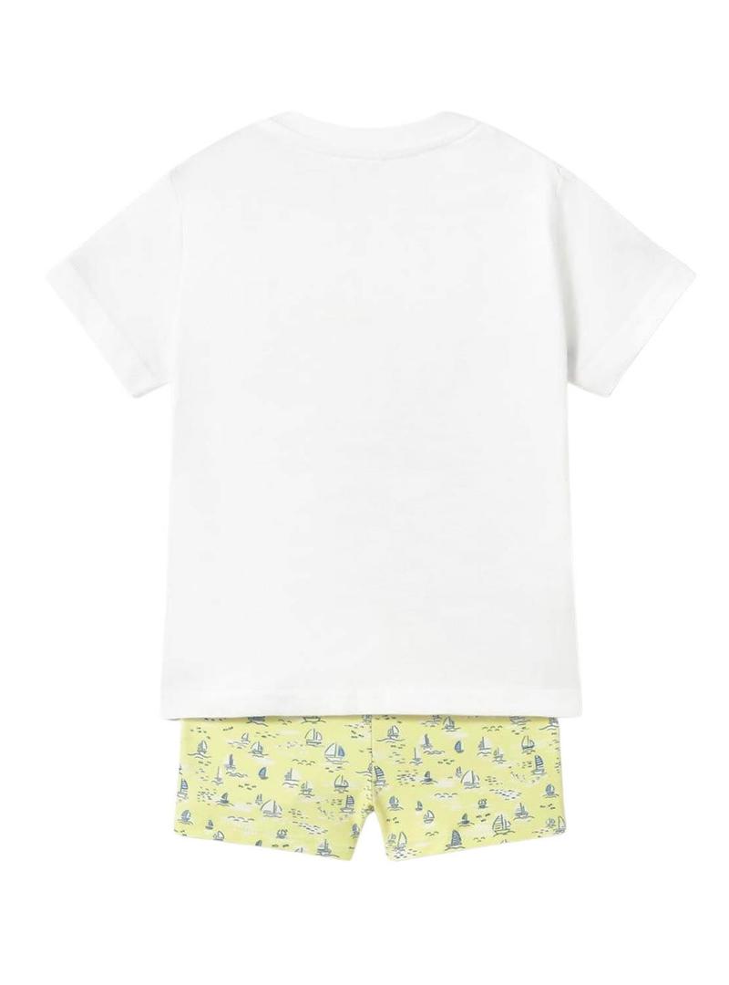 Fato de banho Mayoral Camiseta Sorbet amarelo bebê