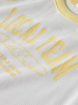 Top Nome It Hasinna Slim branco para menina