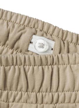 Bermudas Name It Henlo Regular bege para criança