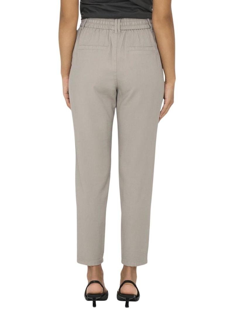 Calça Only Poptrash Aris cinza para mulher.