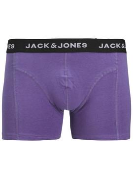 Conjunto de cuecas Jack and Jones multicolor para homem.