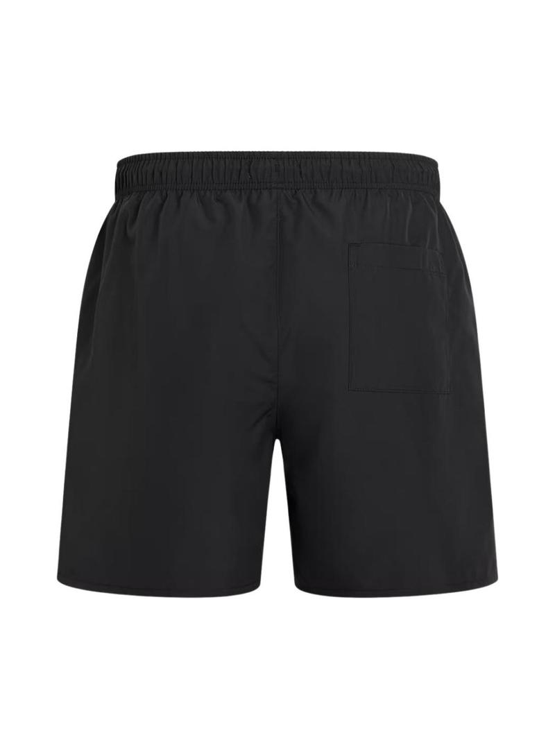  Calções de banh Calvin Klein Monogram preto para homem.