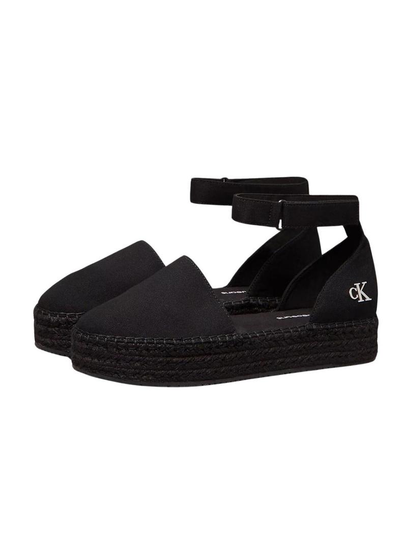 Alpargatas Calvin Klein com plataforma preto para mulher.
