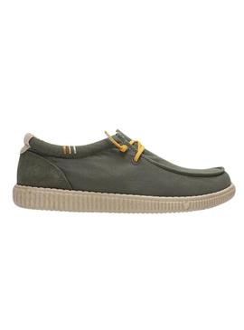 Sapatos Wallabi Walkin Pitas verde para homens.