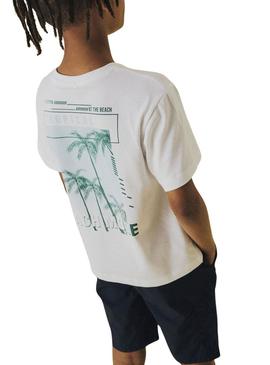 Camiseta Name It Irlan branca para menino.