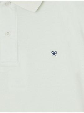 Polo Silbon Clássico Lisa verde para homem.