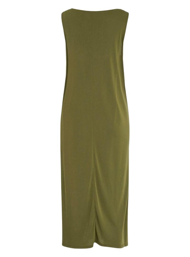 Vestido Vila Vimadalia verde midi para mulher