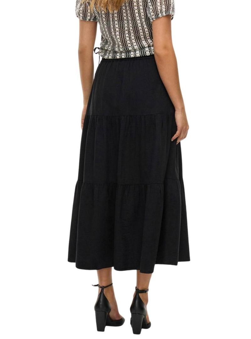 Saia Vila Vilania preta para mulher.