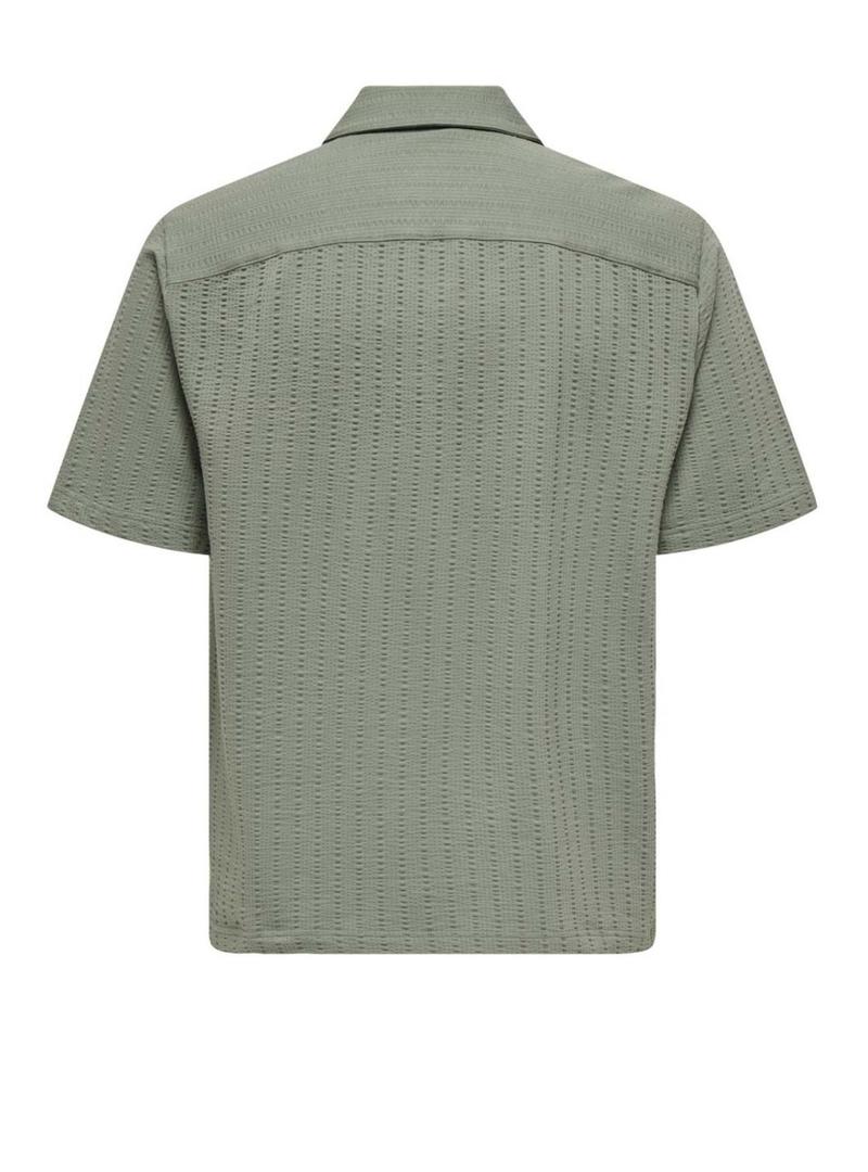 Polo Only and Sons Males verde para homem.