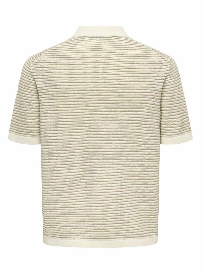 Polo Only and Sons Kian bege para homem.