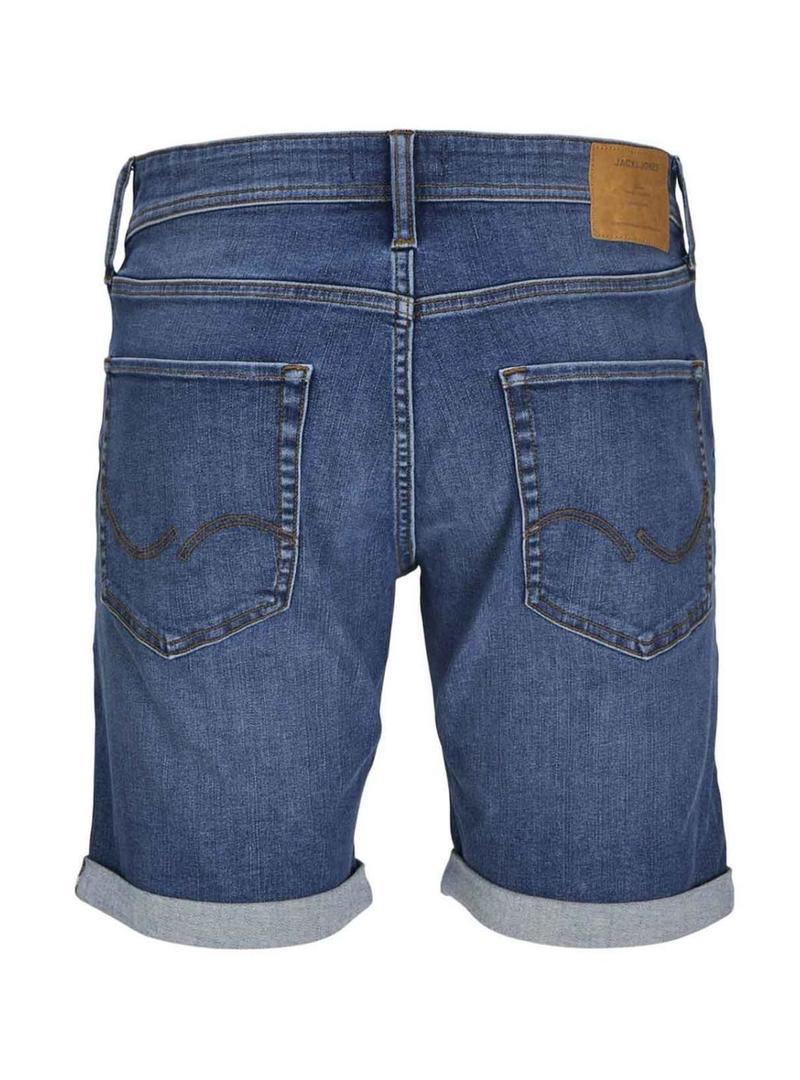 Bermudas Jack and Jones Rick denim azul para homem.