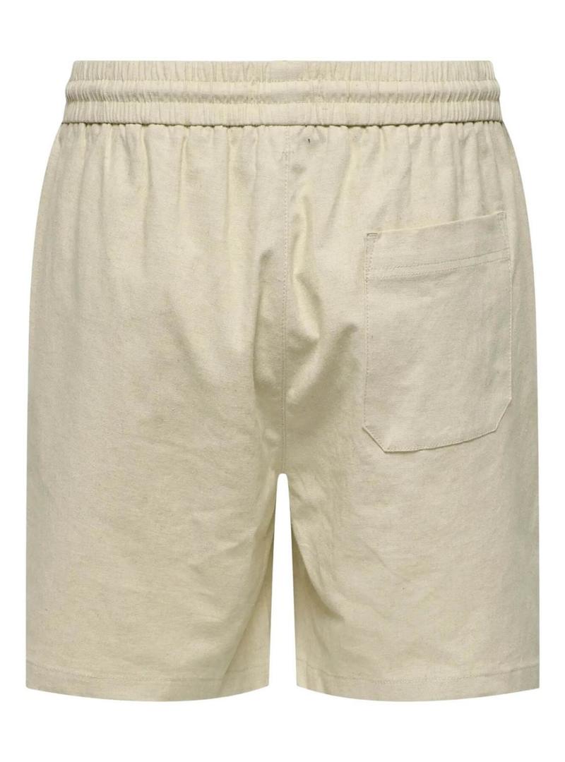 Bermudas Only and Sons Stel bege para homem.