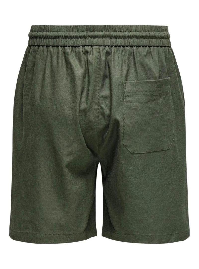 Bermudas Only and Sons verde para homem.