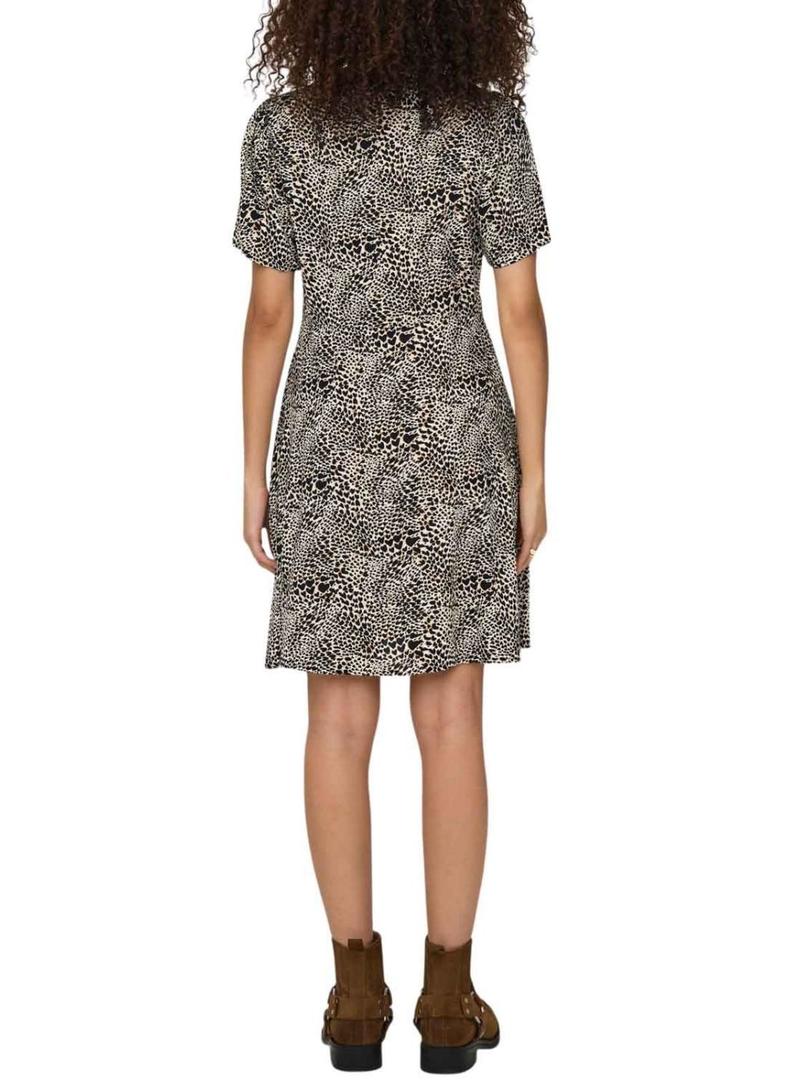 Vestido Only Evida animal print para mulher