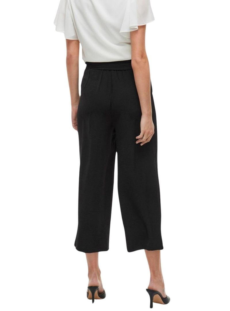 Calças culotte pretas da Vila Vijosa para mulher.