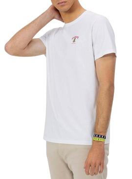 Camiseta El Pulpo Travel Family branca para homem