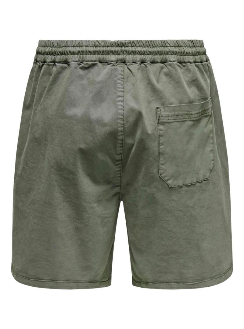 Bermudas Only Stel verde para homem.