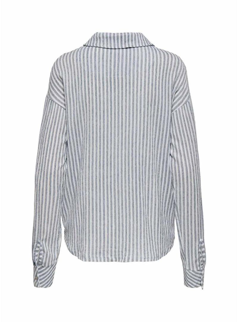 Camisa Only Lottie azul para mulher