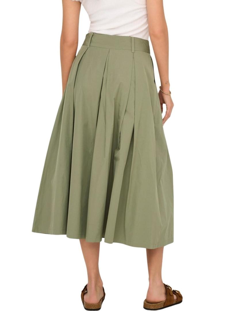 Saia Only Lucinda verde para mulher.