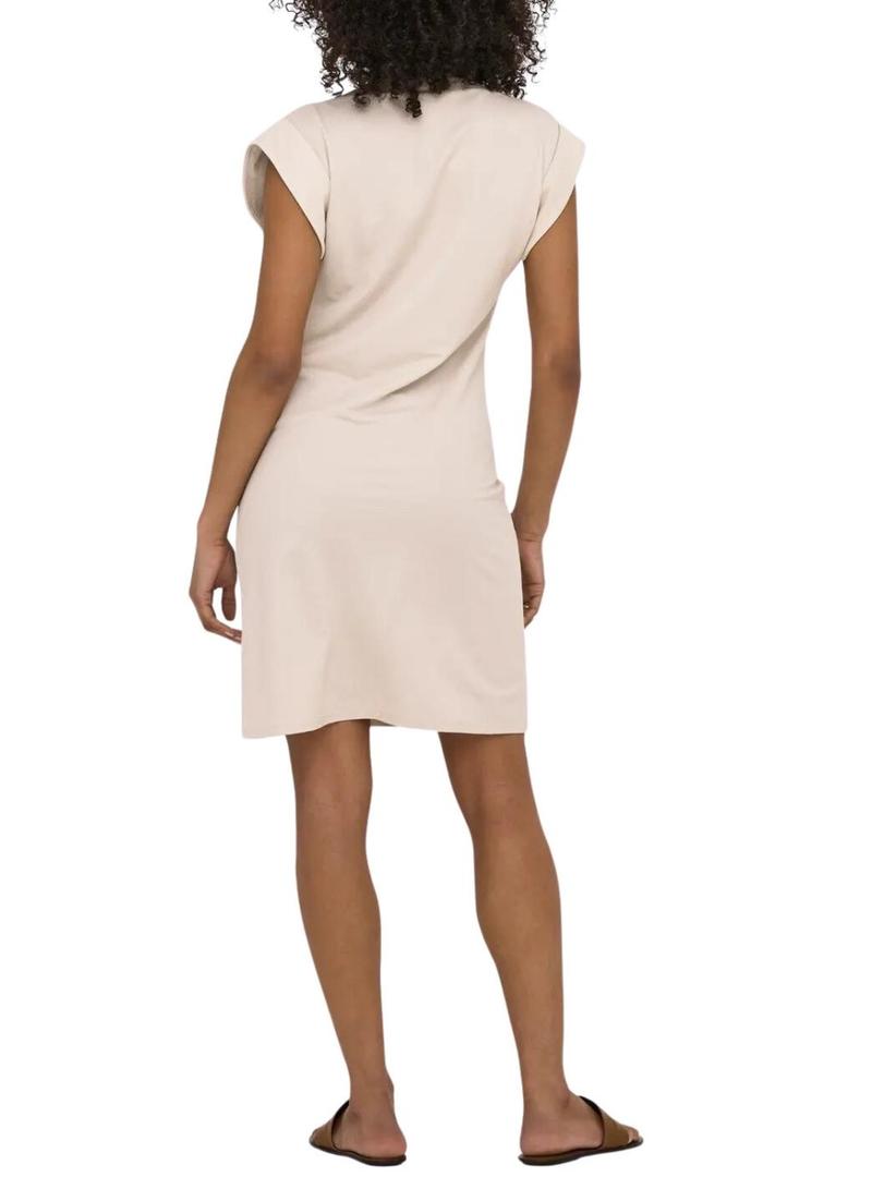 Vestido Only Jany bege para mulher