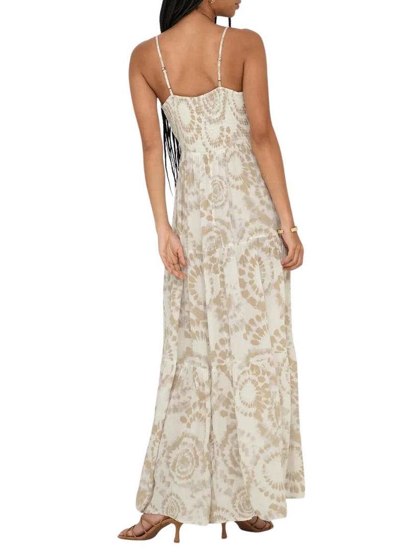 Vestido Only Chiara bege para mulher