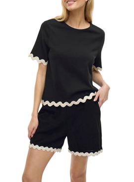 Top Vila Calisa preto para mulher