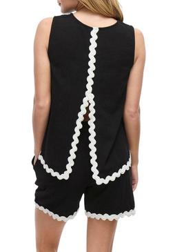 Top preto para mulher.