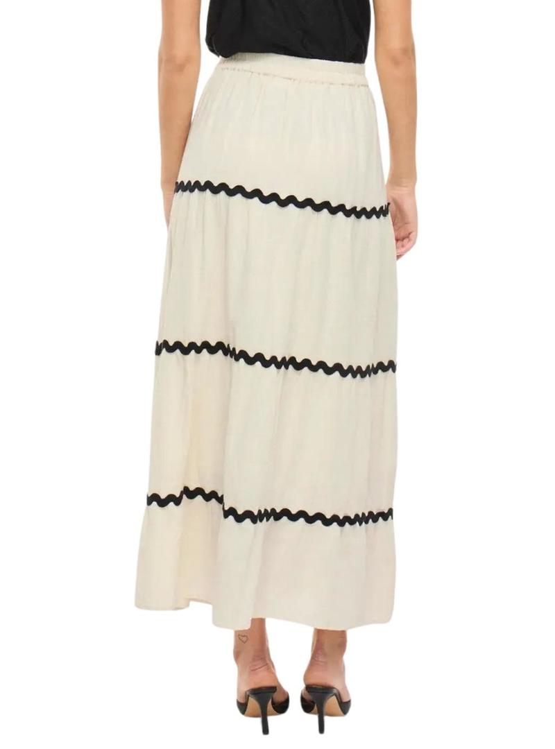 Saia Vila Manda bege para mulher