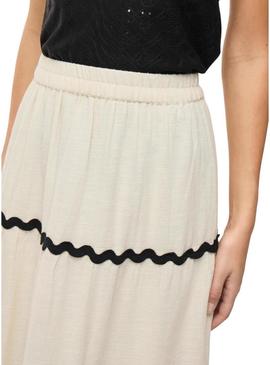 Saia Vila Manda bege para mulher