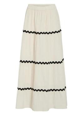 Saia Vila Manda bege para mulher