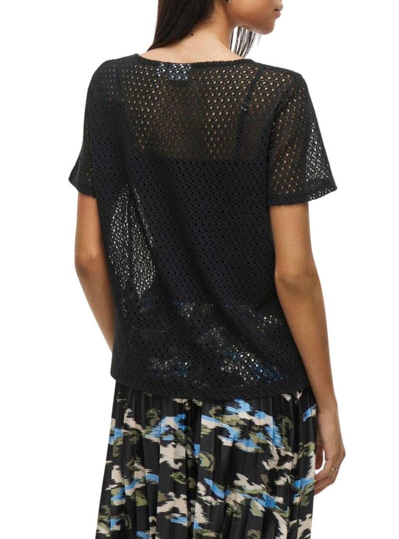 Camiseta Vila Mine preta para mulher