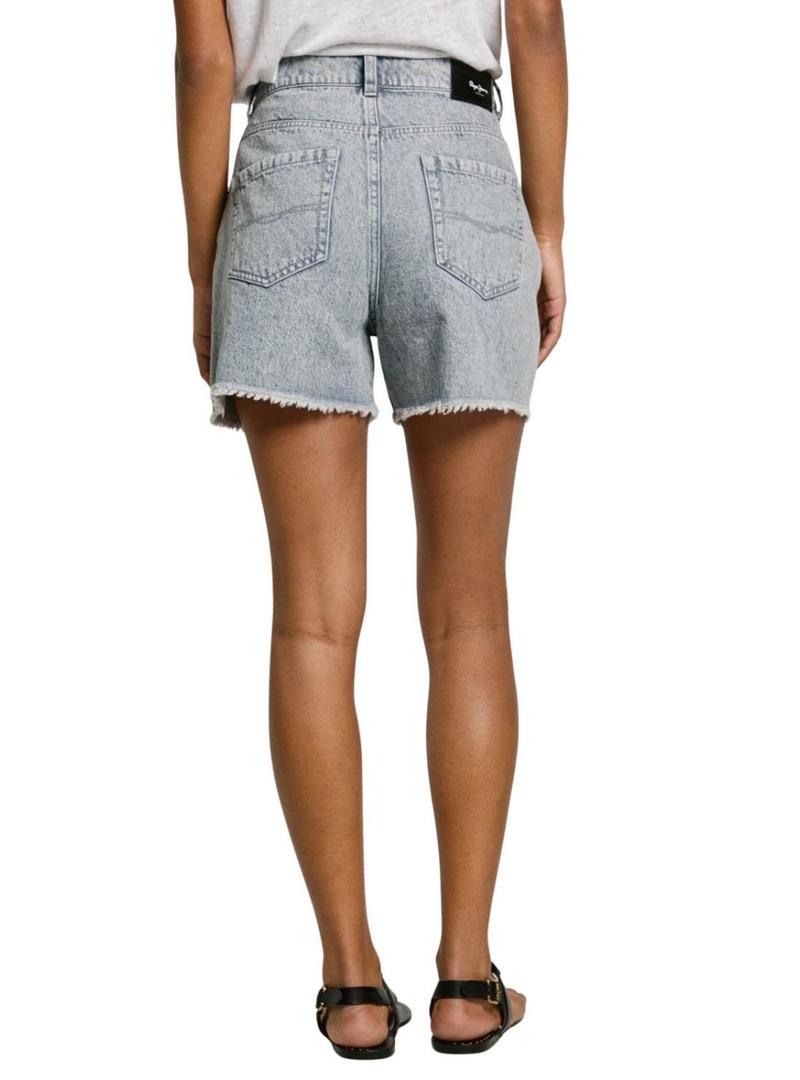 Shorts Pepe Jeans A Line cinza para mulher