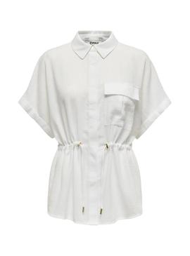 Camisa Only Emmia branca para mulher.