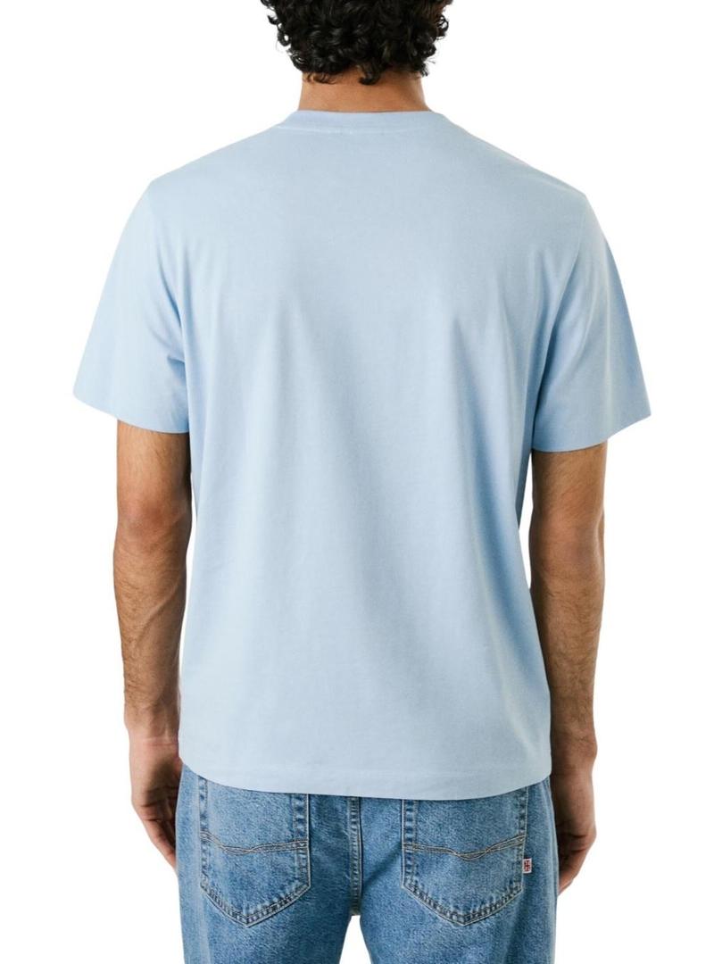 Camisa Pepe Jeans Milton azul para homem.