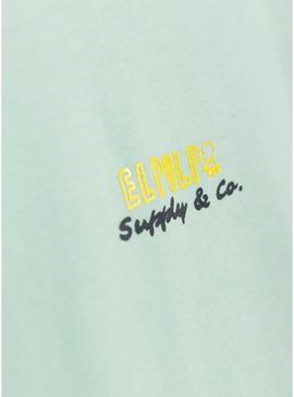 Camiseta O Polvo Ondas Salgadas turquesa para homem