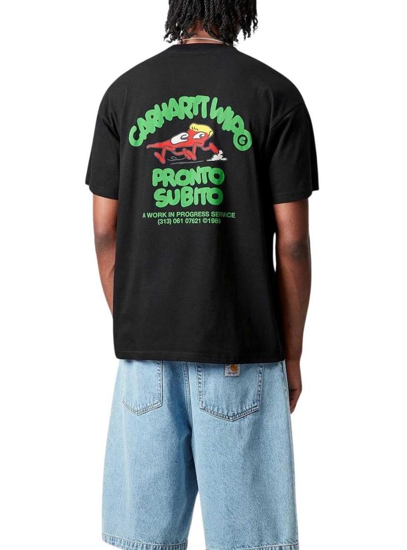 Camiseta Carhartt Preta para homem.