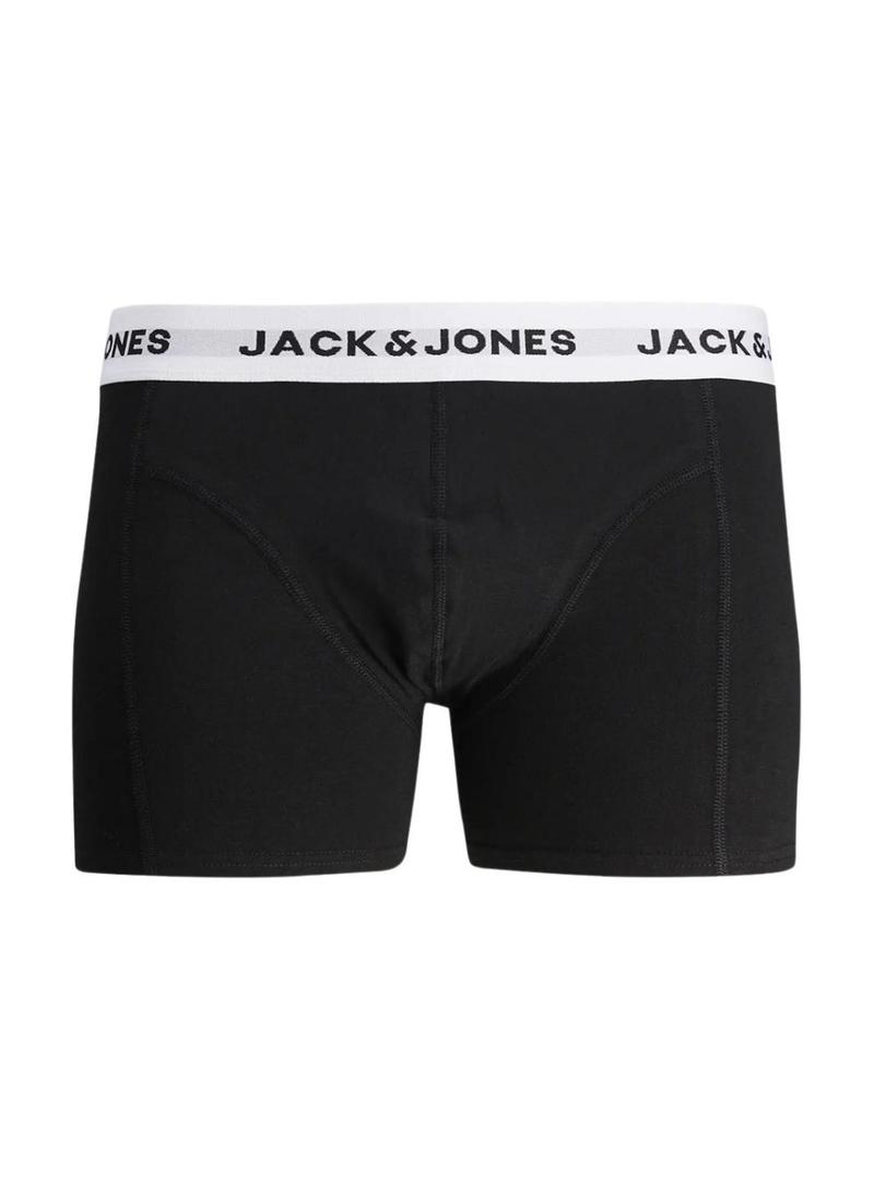 Pack de boxers Jack and Jones Solid preto para homem
