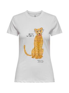 Camisa Only Baria Leo para mulher.