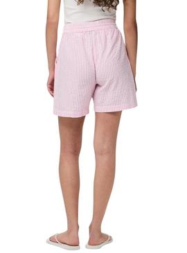 Bermudas Pieces Sally rosa para mulher