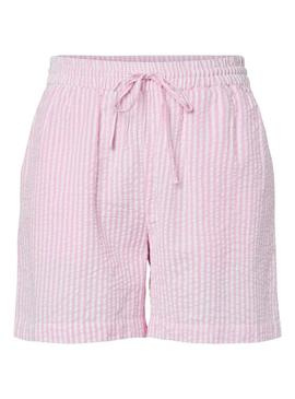 Bermudas Pieces Sally rosa para mulher