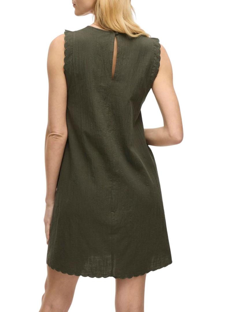 Vestido Vila Vifernanda verde para mulher