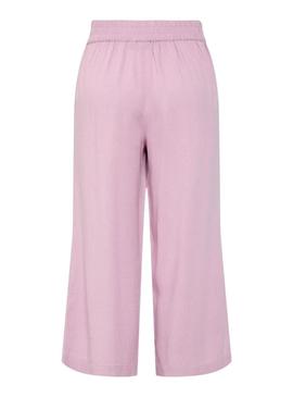 Calça Pieces Pia rosa para mulher.