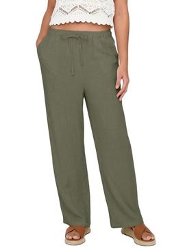 Calça Only Siesta verde para mulher