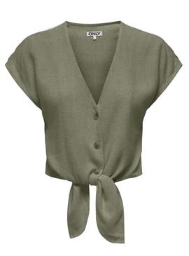 Blusa Only Siesta verde para mulher.