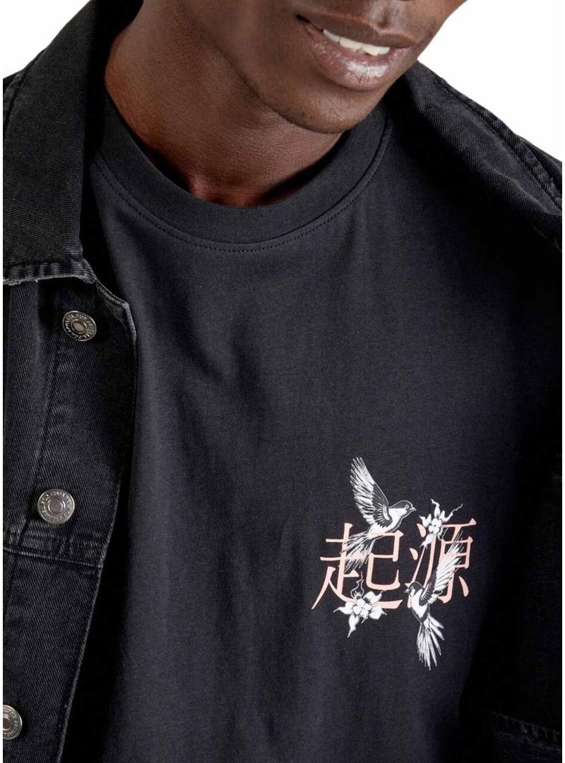 Camisa Only and Sons Keane preta para homem.